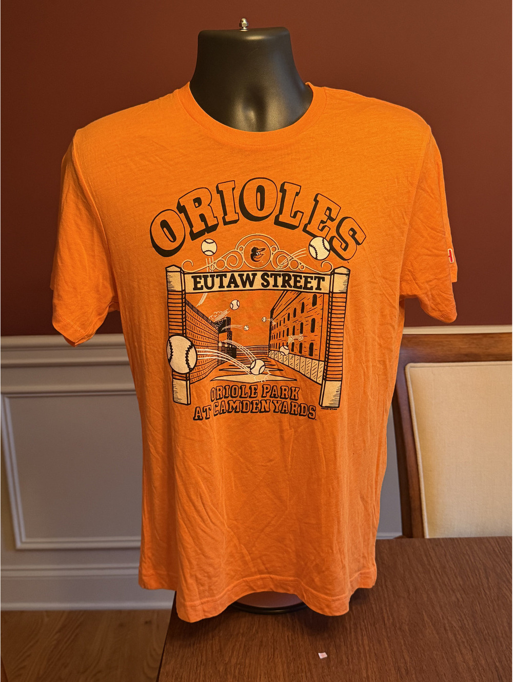 Homage BALTIMORE ORIOLES Eutaw Street T-Shirt Size Small